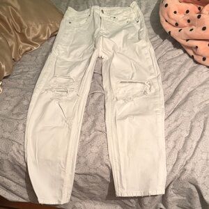 American Eagle Outfitters Crisp White Straight Leg Jeans